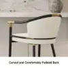 Cranis Beige Velvet Counter Stool with Upholstered, 6 Pieces