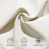 Modern Off-White PU Leather Counter Stool Stainless Steel Gold Frame Set of 4