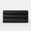 Humply 150 cm Black Leather 9-Drawer Dresser