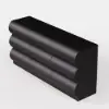 Humply 150 cm Black Leather 9-Drawer Dresser