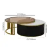 Grovyn 2400 mm TV Stand & Nesting Coffee Table Set