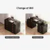 Chanor Retractable Champagne Makeup Vanity Closet Island with Glass Top – AUD-H2311