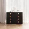 Chanor Retractable Champagne Makeup Vanity Closet Island with Glass Top – AUD-H2311