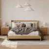Picture of Florva Ash Wood 2-Drawer Nightstand with Faux Travertine-Top – AUD-H2318