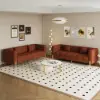 Axial 200 cm Boucle Fluted Sofa with Gold Legs & Pillows, Set of 2 – Aurora – AUD-H2321