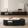 Velar 1803 mm Extendable TV Stand & Coffee Table Set – Black
