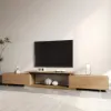 Mordel Natural Extendable TV Stand & Coffee Table Set