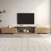 Mordel Natural Extendable TV Stand & Coffee Table Set