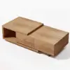 Picture of Quoint Extendable TV Stand & Coffee Table Set – Walnut