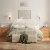 Meloa 600mm Wooden 3-Drawer Smart Nightstand With LED Lighting & Charging Station Set of