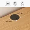 Meloa 600mm Wooden 3-Drawer Smart Nightstand With LED Lighting & Charging Station Set of
