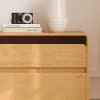 Meloa 600mm Wooden 3-Drawer Smart Nightstand With LED Lighting & Charging Station Set of