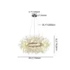 Mid Century Modern 12-Light Crystal Firework Sputnik Chandelier Pendant Ceiling Light