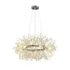 Mid Century Modern 12-Light Crystal Firework Sputnik Chandelier Pendant Ceiling Light