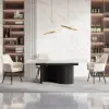 Modern Beige Velvet Dining Chair with Cushioned Seat, 8 Pieces