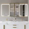1500mm Double Sink Floating Vanity Set with LED Medicine Cabinet with Storage