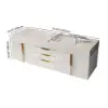 1500mm Double Sink Floating Vanity Set with LED Medicine Cabinet with Storage