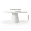 Dining Set 39"-55" Japandi Extendable Dining Table White with 4 Chairs