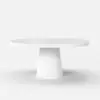 Dining Set 39"-55" Japandi Extendable Dining Table White with 6 Chairs