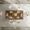 1600mm-2000mm Walnut Dining Table & 6 Dining Chairs Set – 8