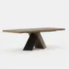 1600mm-2000mm Walnut Dining Table & 6 Dining Chairs Set – 8