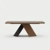 1600mm-2000mm Walnut Dining Table & 6 Dining Chairs Set – 8