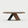 1600mm-2000mm Extendable Walnut Dining Table & 8 Walnut Japandi Rattan Dining Chairs