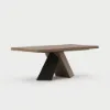 1600mm-2000mm Extendable Walnut Dining Table & 8 Walnut Japandi Rattan Dining Chairs