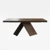 1600mm-2000mm Extendable Walnut Dining Table & 4 Walnut Japandi Rattan Dining Chairs