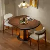 920 mm-1200 mm Solid Wood Extendable Dining Table with Light – 3