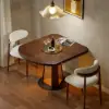 920 mm-1200 mm Solid Wood Extendable Dining Table with Light – 3
