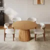 1200mm–2000mm Solid Wood Extendable Dining Table with 4 Chairs