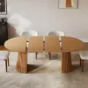 1200mm–2000mm Solid Wood Extendable Dining Table with 4 Chairs