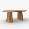 1200mm–2000mm Solid Wood Extendable Dining Table with 4 Chairs