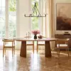 1200mm–2000mm Solid Wood Extendable Dining Table with 4 Chairs – 10