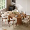 Picture of 1200mm–2000mm Solid Wood Extendable Dining Table with 6 Chairs – AUD-H2382