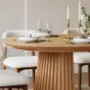 Picture of 1200mm–2000mm Solid Wood Extendable Dining Table with 6 Chairs – AUD-H2382