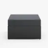 Tevara Outdoor Matching Swivel Footrest Storage Ottoman in Grey