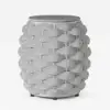 Cocaro Outdoor Woven Side Table with Storage, Waterproof Rope & Slate Top