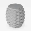 Cocaro Outdoor Woven Side Table with Storage, Waterproof Rope & Slate Top
