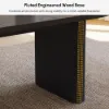 Japandi 1600mm-2000mm Oval Extendable Black Dining Table & 4 Dining Chair Set