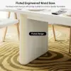 Japandi 1600mm-2000mm Oval Extendable White Dining Table & 6 Dining Chair Set