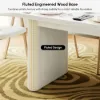 Japandi 1600mm-2000mm Oval Extendable White Dining Table & 4 Dining Chair Set