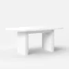 Japandi 1600mm-2000mm Oval Extendable White Dining Table & 4 Dining Chair Set