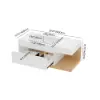 1000mm Modern Floating Bathroom Vanity White & Natural with Sink