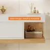 1000mm Modern Floating Bathroom Vanity White & Natural with Sink