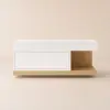1000mm Modern Floating Bathroom Vanity White & Natural with Sink
