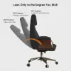Modern Rotatable L-Shaped Executive Desk & Swivel Black Leather Office Desk Chair Set
