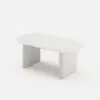 Japandi 2000mm-2400mm Oval Extendable White Dining Table & 8 Dining Chair Set