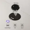 Lumio White 1-Drawer Floating LED Bedside Table with Charging Station